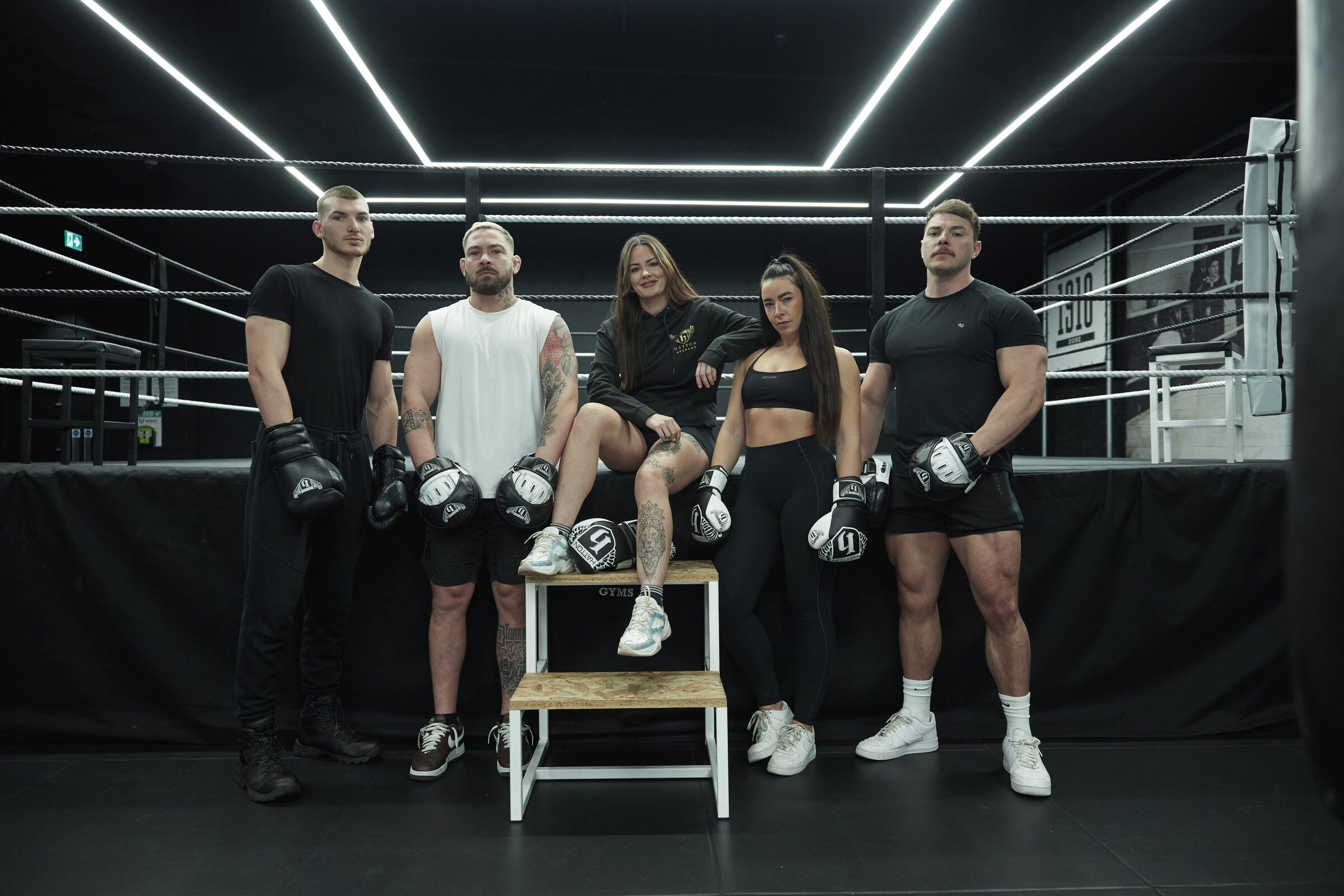 Group of Hatton Boxing instructors in the ring